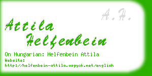 attila helfenbein business card